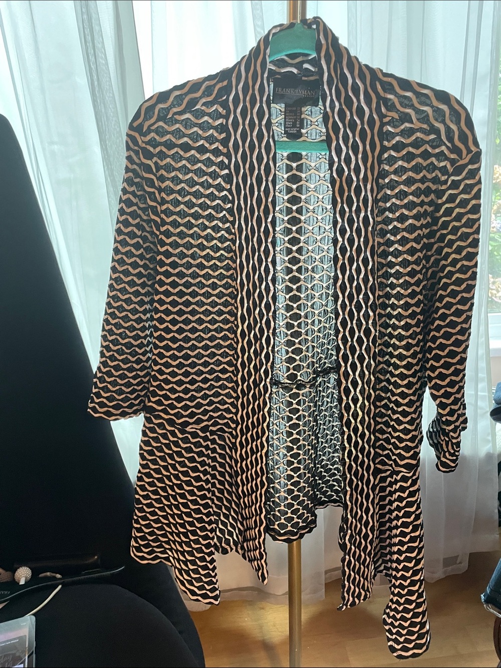 Frank Lyman Design Black & White Cardigan